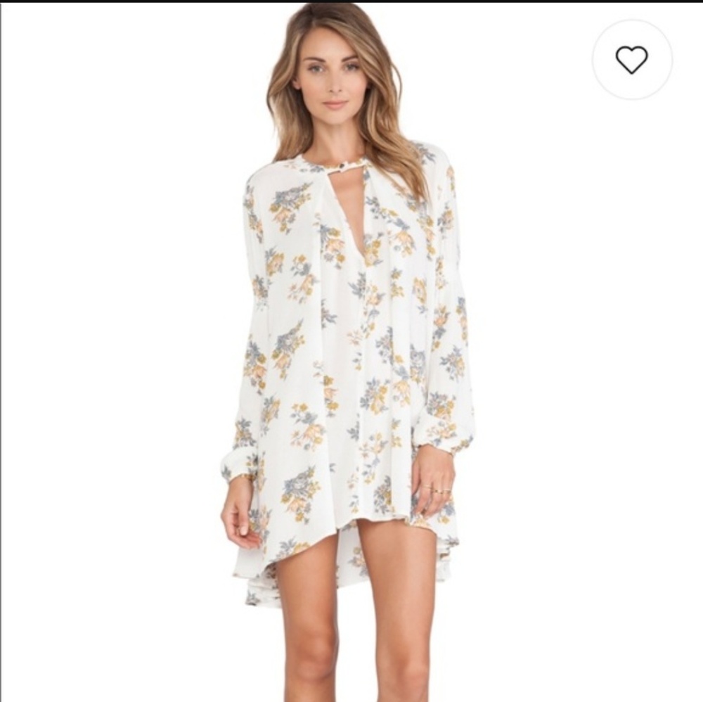 FREE PEOPLE retro tree swing floral tunic